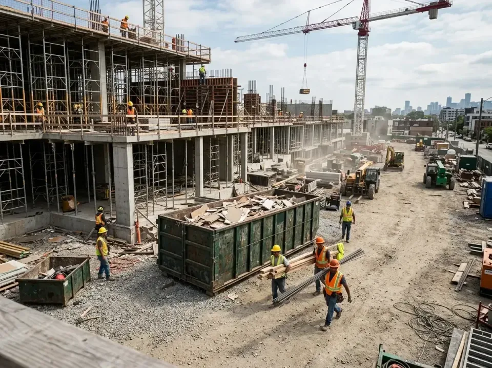 commercial-construction-site-w-002 — frequently asked questions, Low Cost Construction Dumpster Rental in Maple Lake, MN